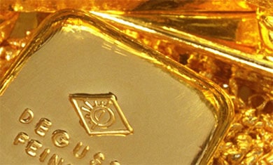 Золото аффинированное в слитках и гранулах